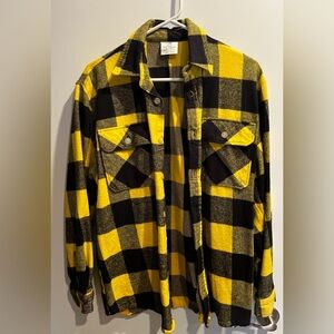 Rothco Yellow Flannel Size Medium Good Condition